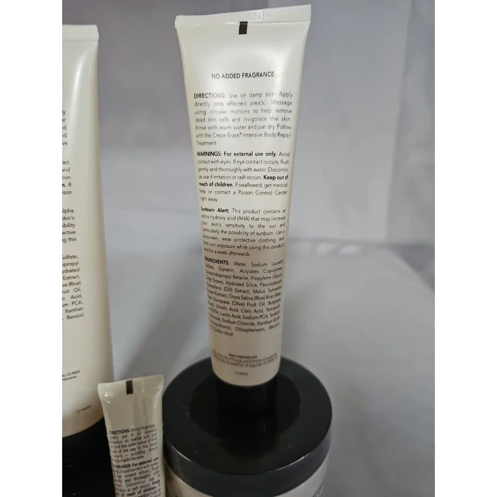 New Crepe Erase Trufirm Complex 5 piece set Dermatologist tested Lavender Honey
